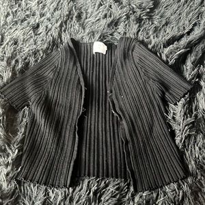 Black shirt with pins